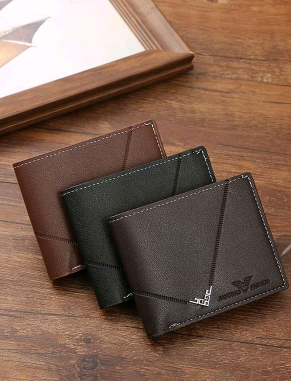 1-3pcs/Set Men's Pu Leather Short Wallet, Fashionable Plaid Soft Wallet, Large Capacity Multi-Card Slots, Can Store Large Bills, Simple Coin Pocket, Credit Card Bank Card ID Card Photo Slot, Business Casual Style, Is An Ideal Gift For Men's Birthday Or Pa