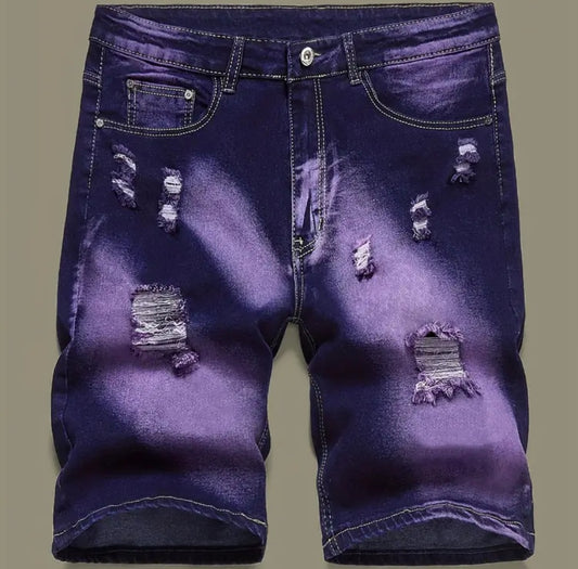 Short Length Mens Stretch Denim Bermuda Shorts